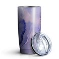 thumbnail image 2 of 20oz Tumbler with Lid and Straw Stainless Purple Marble Steel Vacuum Insulated Water Coffee Tumbler Cup, Double Wall Vacuum Insulated Travel Mug Reusable Tumblers for Ice Drinks, Hot Beverage, 2 of 7