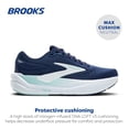 thumbnail image 2 of Zapatillas Brooks Ghost Max 3 para Mujer Azul Marino Talla 11.5 Ancha, 2 of 6