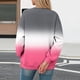 thumbnail image 4 of Xuyuer Women's Fashion Printed Long Sleeve Loose Blouse, Round Neck Hoodless Sweatshirt for Casual Spring Wear, Weekend Outings and Cozy Layering, 4 of 5