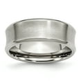 thumbnail image 1 of Bague Biseautée Concave en Acier Inoxydable de 8 Mm 14 Size, 1 of 5