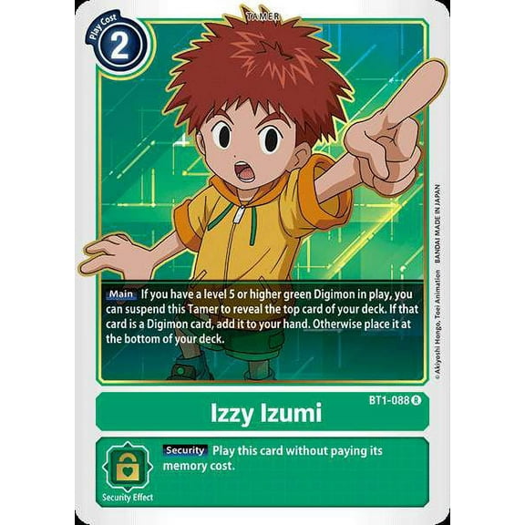 Digimon 2020 V.1 Rare Izzy Izumi BT1-088