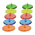 thumbnail image 4 of 10 Uds. de pelotas para golf Accs Color aleatorio Posición de plástico Claro Plano Brillante Multicolor para Sharpla Marcadores de pelotas de golf, 4 of 8