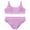 Purple, variant on GYRATEDREAM Girl's 2 Piece Swimsuit Sport High Waist Teen Kids Bikini Set Bathing Suit Swimwear for 9-10Y Green