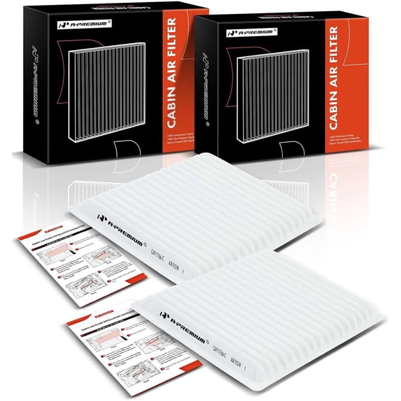 A-Premium 2-PC Cabin Air Filter Compatible with Dodge Attitude 2015-2018 & Mitsubishi Mirage 2014-2022, Mirage G4 2017-2022, L3 1.2L, Replace# 7850A002