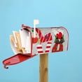 thumbnail image 6 of Fuzoiu Christmas Gnome With Love Print Decorative Waterproof Mailbox Cover,Welcome Magnetic Mailbox Cover, Post Letter Box Wrap Cover for Outdoor Decor -21x18 in, 6 of 8
