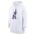 thumbnail image 2 of Women's G-III 4Her by Carl Banks White Sacramento Kings Basketball Girls Fleece Pullover Hoodie, 2 of 3