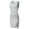 thumbnail image 2 of Doublju Women's Round Neckline Sleeveless Bodycon Midi Dress (S-3X), 2 of 4