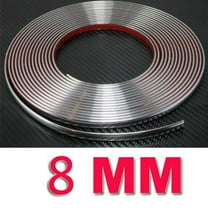 BAMILL Car Chrome Moulding Trim strip Self Adhesive Fits Most Car 8MMx15M