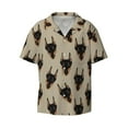 thumbnail image 6 of Kdxio Men's Hawaiian Shirt for Men Short Sleeve Shirt Cute Black Dog Summer Casual Holiday Beach Button Down T-Shirts, 6 of 7
