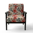 thumbnail image 4 of Designart "Delicate Neutrals Tropical Pattern III" Upholstered Tropical Accent Chair and Tropical Arm Chair - Multiple Color & Pattern, 4 of 7