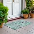 thumbnail image 6 of Addison Rugs Chantille Indoor/Outdoor Transitional Modern Seafoam Washable Rectangle Rug, 1'8" x 2'6", 6 of 6