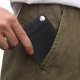 thumbnail image 1 of Riñonera portátil con clip para tarjetas para exteriores | Mini bolsa multifuncional para guardar herramientas | Organizador ligero de lona transpirable con cierre de botón vintage | Uso diario para, 1 of 5