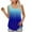 Blue, variant on Njoeus Womens Tank Tops Summer T Shirts Floral / Printed Pleated Sleeveless Tunic Blouse Shirt Casual Loose Flare Tank Top S-XXL