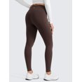 thumbnail image 2 of CRZ YOGA Water-Resistant Fleece Athletic Leggings Pockets 28" Thermal Hiking Casual Workout Womens Pants, 2 of 7