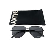 Quay High Key Micro Polarized Sunglasses Black Smoke Aviators