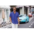 thumbnail image 2 of COOFANDY Mens Wrinkle Free Button Down Shirts Short Sleeve Untucked Shirts Casual Summer Shirt, 2 of 10