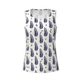 thumbnail image 4 of Haiem Blue Leaves Workout Tank Tops for Women, Athletic Sports Slim-Fit Tank Tops, Compression Sleeveless Dry Fit Shirts,Athletic Shirt-X-Large, 4 of 9