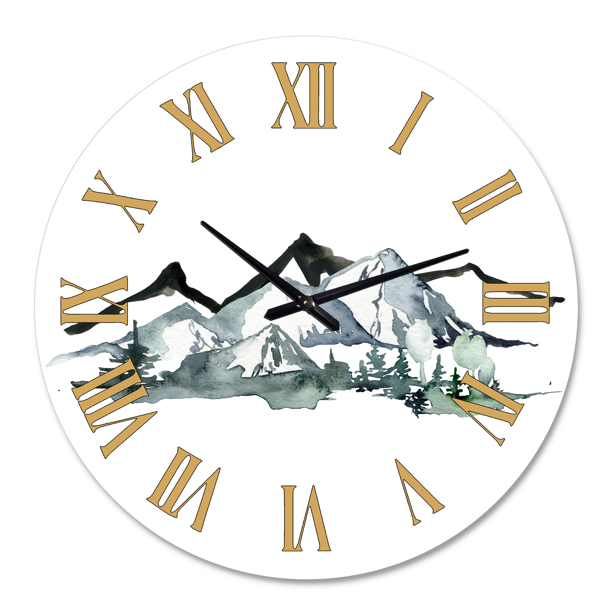 Designart 1 in Quartz Modern/Contemporary Wall Clock