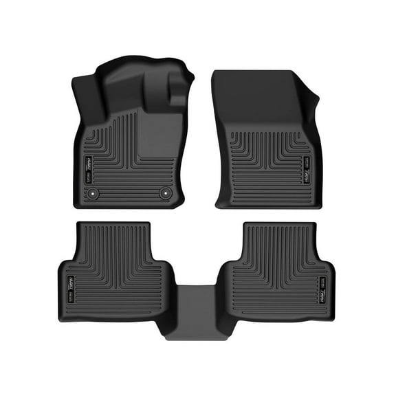 Husky Liners 95251 Weatherbeater Floor Mats Fit 2022-2025 Volkswagen Taos FWD Front/2nd Row Liners 3pc Black