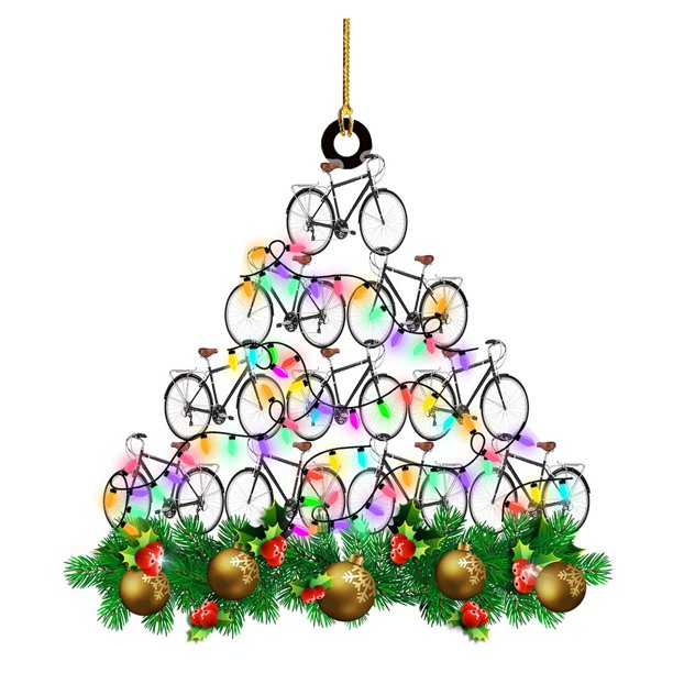 Colgante Plano Acrílico Para Decorar El Árbol De Navidad, Colgante Para El Retrovisor Del Coche