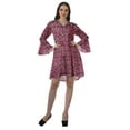 thumbnail image 2 of Moomaya Flounce Sleeve Dresses For Women Embroidered Summer Dresses Women, 2 of 6