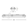 thumbnail image 2 of Nicor Lighting VT3204HUNV50 4 ft. 5000K LED Vapor Tight Fixture, 2 of 2