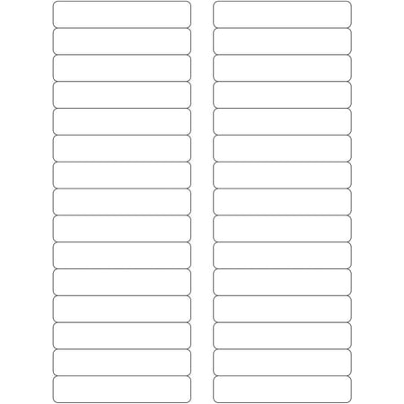 MACO Laser/Ink Jet White File Folder Labels, 2/3 x 3-7/16 Inches, 30 Per Sheet, 1500 Per Box (ML ...