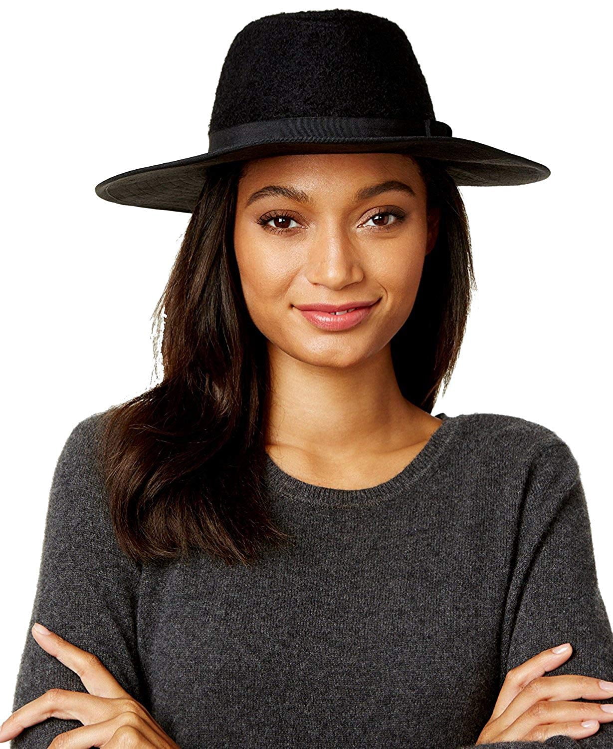 Nine West Wool Felt Telescope Floppy Hat Nine West $98.00 Wool Felt Telescope Floppy Hat, Black | Grailed main image 3