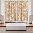 thumbnail image 2 of Ambesonne Beige Kitchen Curtains, Ethnicity Pattern, 55"x45", Tan Cream, 2 of 3