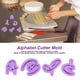 thumbnail image 4 of 26 piezas de cortadores de galletas con letras del alfabeto, moldes para decorar pasteles y fondant, 4 of 11