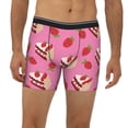 thumbnail image 2 of Disketp Strawberry Cake Men's Boxer Briefs Men’s Underwear Boxer Briefs for Men, 2 of 7