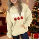 thumbnail image 5 of Sudadera con capucha para niñas y niños, sudadera de manga larga con cuello redondo y estampado de moda, jersey con bolsillo, sudadera de poliéster para niñas, 5 of 8