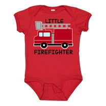Inktastic Red Fire Little Firefighter Boys or Girls Baby Bodysuit