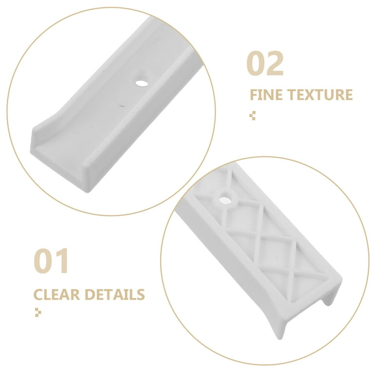 Uxcell Drawer Slides – 3Set 180mm Plastic Side Mount Rails For Cabinet, Dresser & Wardrobe