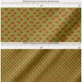 thumbnail image 2 of Soimoi Green Cotton Cambric Fabric Tomato Vegetable Print Sewing Fabric Yard 42 Inch Wide, 2 of 7