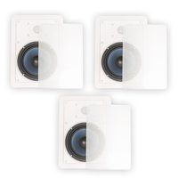 Blue Octave LW62 In Wall 6.5" Speakers Home Theater Surround Sound 2-Way 3 Speaker Set