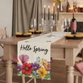 thumbnail image 2 of Table Runners 90 Inches Long Dress Scarves, Spring Flowers Farmhouse Coffee/Dining/Kitchen Table Runner for Living Room, Farmhouse Vintage Country Colorful Floral 13x90 Inch, 2 of 9