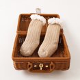 thumbnail image 4 of SUNSIOM Infant Baby Lamb Floor Socks Solid Color/Contrast Color Baby Winter Warm Thick Knit Crew Socks, 4 of 4