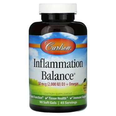 Carlson Inflammation Balance - Lemon 90 Sgels