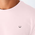 thumbnail image 5 of Dalix Lil Smile Embroidered Cotton Tee Lightweight Jersey Mens in Soft Pink 2XL XX-Large, 5 of 5