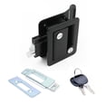 thumbnail image 1 of Kenally Cerradura de puerta de RV Piezas de pestillo Cerraduras de camión de remolque con bloqueo de llave Accesorios para vehículos recreativos Negro Kenally VI015607-01B, 1 of 6