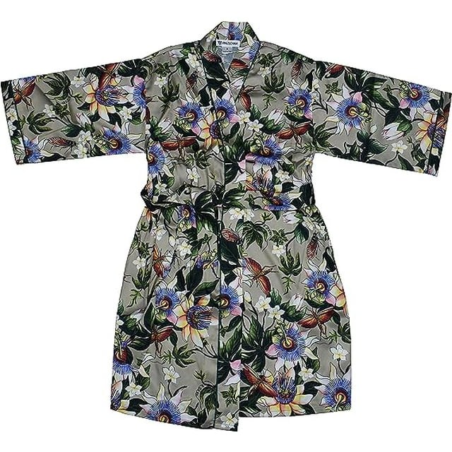 Anuschka Robe Imprimée pour Femmes - Collection de Vêtements de Nuit Faite de Polysoie 100 % Recyclée - Passion Florale, L