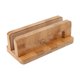 thumbnail image 3 of Soporte vertical para portátil con soporte ajustable, base de bambú antideslizante, organizador de escritorio, ideal para oficina., 3 of 9