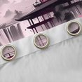 thumbnail image 4 of Homewish Japan Ink Painting Curtains Pack of 2 (42x84 Each),Japanese Natural Scenery Curtains Blackout,Pink Flower Waterfall Bedroom Curtains For Adults,Ultra Soft Home Decor, 4 of 6