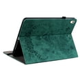 thumbnail image 3 of SaniMore Case for iPad Pro 11 2024, Auto Sleep/Wake Anti-slip Grooves Kickstand [Pencil Holder Card Slots] Embossed Rose PU Leather Shockproof Wallet Shell, Green, 3 of 8