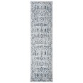 thumbnail image 3 of SAFAVIEH Harbor Evander Floral Bordered Runner Rug, Light Grey/Dark Grey, 2'3" x 8', 3 of 5