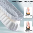 thumbnail image 5 of 1 Pair height Increase Insoles Air Cushion Taller Shoe Insoles Heel Insert for Men and Women,Heel Cushioning Shock Absorption,Relieve Foot Pain 1 Pair, 5 of 7