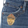 thumbnail image 4 of Broche de esqueleto, pin de calavera, broche punk, broche de diamantes de imitación, broche de calavera, 4 of 8