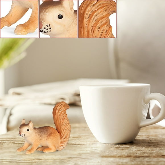 Daisyyozoid Vente en Gros Jouet Modèle de Souris Animal de Simulation pour Enfants Squirrel Ornements Décoratifs