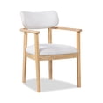 thumbnail image 3 of Christopher Knight Home Modern Farmhouse 5-Piece Dining Set with Round Wood Table & Chairs, Natural, 3 of 13